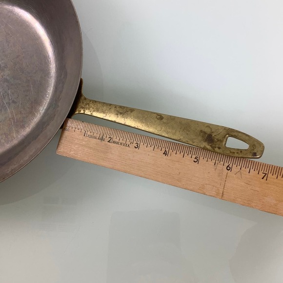 Vintage Paul Revere 1801 Copper frying pa sauté skillet 10.5 EUC - Picture 6 of 9